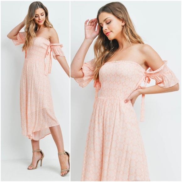 PEACH WHITE ROMPER - Picture 2 of 14